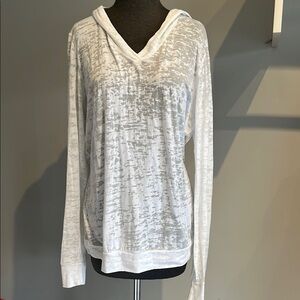 White Hooded Women's Top